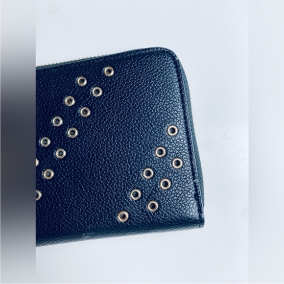 VS black large bi-fold full zip gold grommet wallet size large - Picture 4 of 13